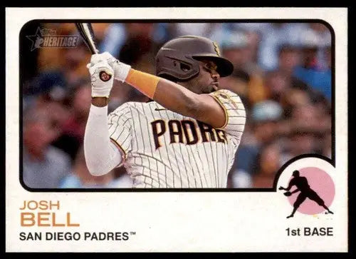 Josh Bell baseball card from 2022 Topps Heritage High Number NM-MT Padres