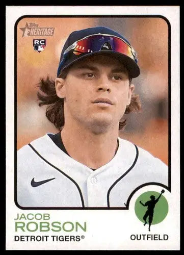 2022 Topps Heritage High Number #588 Jacob Robson NM-MT RC Rookie Tiger ID:59382 - Baseball Card Single