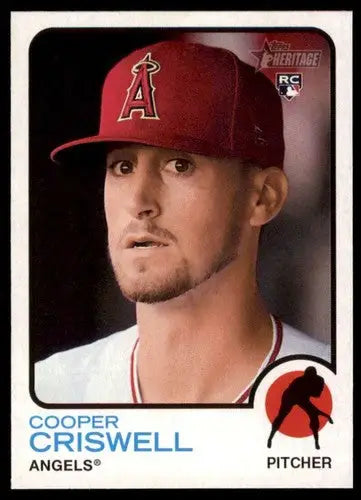 Cooper Criswell baseball card from 2022 Topps Heritage High Number series with original gloss