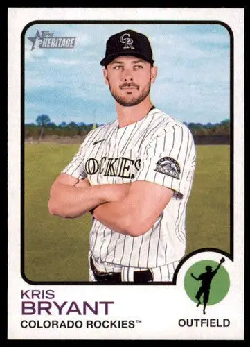 2022 Topps Heritage High Number #600 Kris Bryant NM-MT Rockies ID:61015 - Baseball Card Single