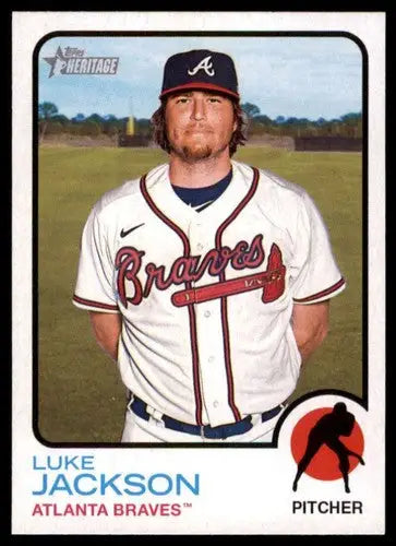 2022 Topps Heritage High Number Luke Jackson baseball card Braves ID 61016