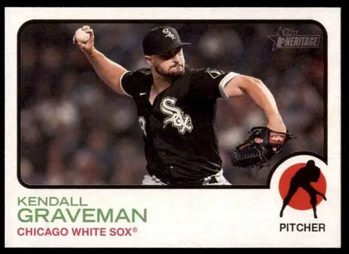 2022 Topps Heritage High Number #603 Kendall Graveman NM-MT White Sox ID:68043 - Baseball Card Single