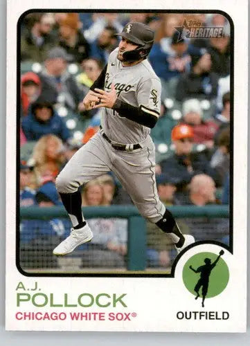 2022 Topps Heritage High Number #611 A.J. Pollock NM-MT White Sox ID:59389 - Baseball Card Single