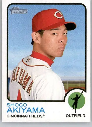 Shogo Akiyama baseball card from 2022 Topps Heritage High Number series