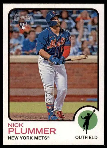 Nick Plummer baseball card from 2022 Topps Heritage High Number series