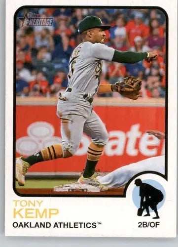 Topps Heritage High Number Tony Kemp baseball card from 2022 Topps Heritage High series