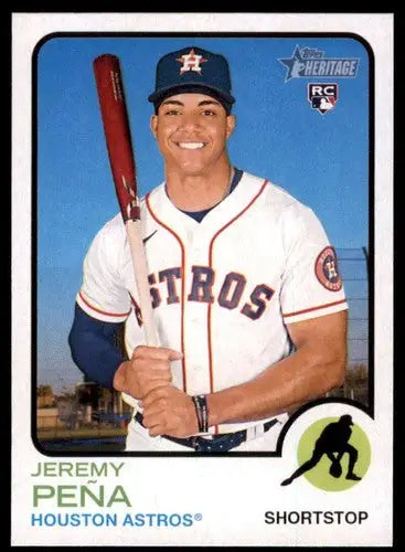 2022 Topps Heritage High Number #629 Jeremy Pena NM-MT RC Rookie Astros ID:56028 - Baseball Card Single