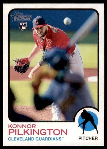 Konnor Pilkington 2022 Topps Heritage High Number rookie card with original gloss