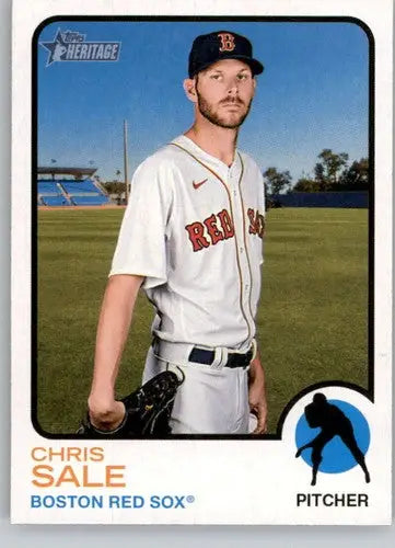 2022 Topps Heritage High Number #637 Chris Sale NM-MT Red Sox ID:61053 - Baseball Card Single