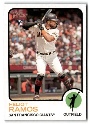 2022 Topps Heritage High Number Heliot Ramos baseball rookie card NM-MT