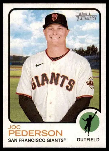 2022 Topps Heritage High Number Joc Pederson Baseball Card Giants ID 62149