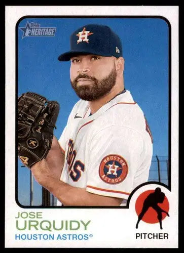 2022 Topps Heritage High Number #647 Jose Urquidy NM-MT Astros ID:62150 - Baseball Card Single