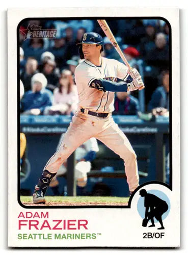 Original gloss 2022 Topps Heritage High Number Adam Frazier baseball card NM Near Mint