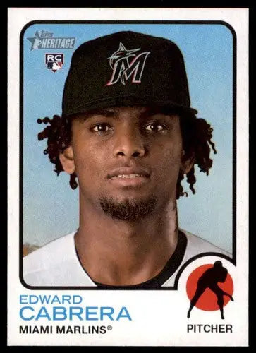 Edward Cabrera baseball card from Topps Heritage High Number series in NM-MT condition