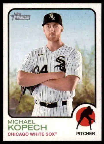 2022 Topps Heritage High Number #658 Michael Kopech NM-MT White Sox ID:62161 - Baseball Card Single