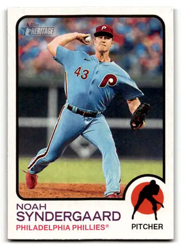 Noah Syndergaard baseball card from 2022 Topps Heritage High Number series