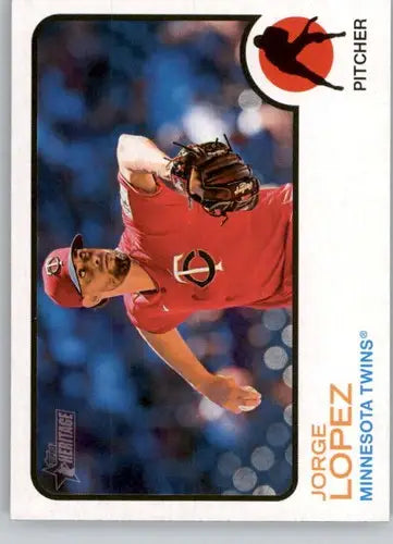 2022 Topps Heritage High Number #681 Jorge Lopez NM-MT Twins ID:59352 - Baseball Card Single