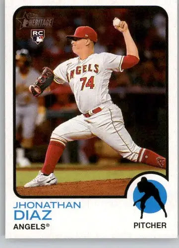 Baseball card of Jhonathan Diaz from 2022 Topps Heritage High Number series