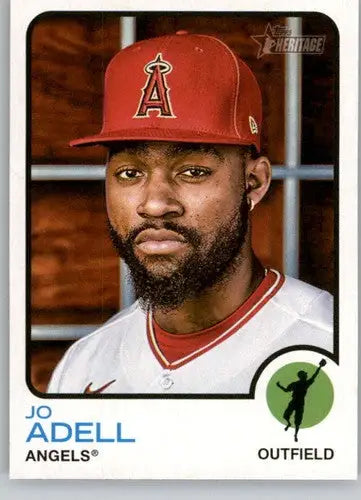 2022 Topps Heritage High Number #712 Jo Adell NM-MT SP Angels ID:68128 - Baseball Card Single