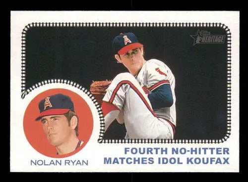 2022 Topps Heritage High Number Nolan Ryan baseball card with original gloss