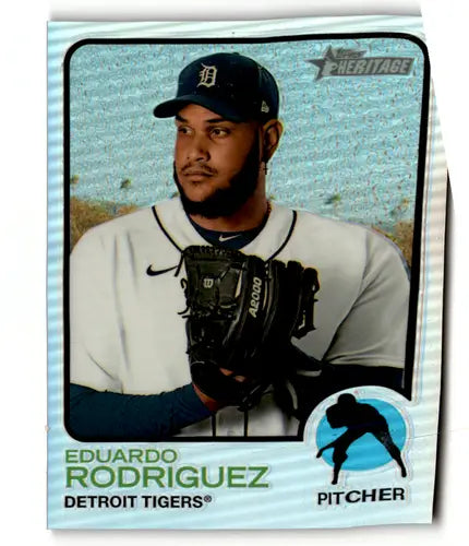 2022 Topps Heritage High Number Chrome Refractor #721 Eduardo Rodriguez ID:59992 - Baseball Card Single