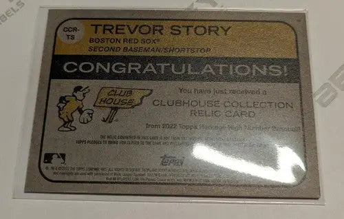 2022 Topps Heritage High Number Clubhouse Collection Relic #CCR-TS Trev ID:59990 - Trading Cards (Singles): Baseball