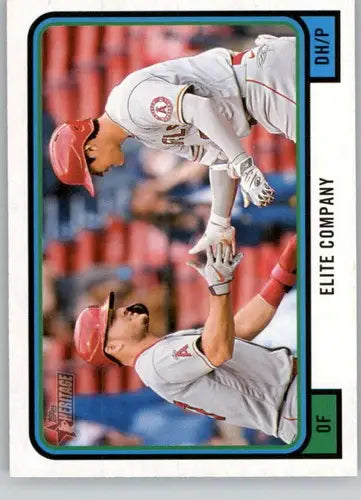 2022 Topps Heritage High Number Combo Card #CC-2 Shohei Ohtani/Mike Tro ID:60014 - Trading Cards