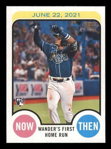 Wander Franco baseball card from Topps Heritage High Number set, 2022 Topps Heritage high
