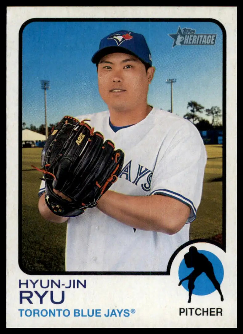 2022 Topps Heritage Hyun-Jin Ryu 168 Toronto Blue Jays NM
