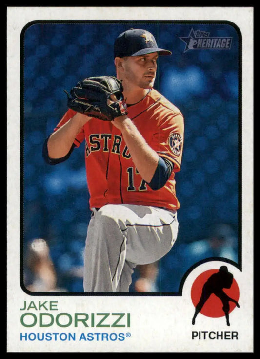 2022 Topps Heritage Jake Odorizzi 320 Houston Astros NM - Baseball Card Single