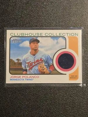 2022 Topps Heritage Jorge Polanco Clubhouse Collection Relics High Number - Baseball Card Single