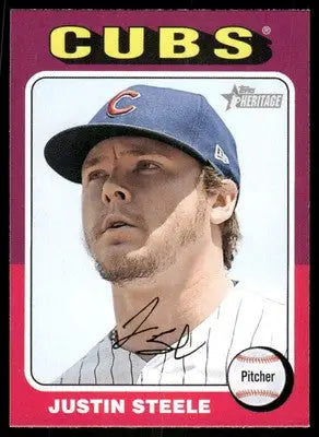 2022 Topps Heritage Justin Steele #278 Baseball - Baseball Card Single