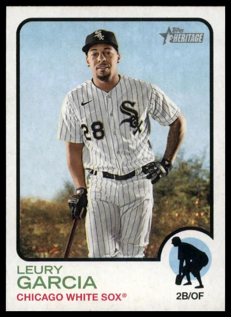 2022 Topps Heritage Leury Garcia 380 Chicago White Sox NM - Baseball Card Single