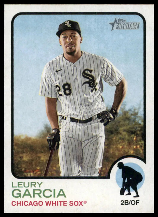 2022 Topps Heritage Leury Garcia 380 Chicago White Sox NM - Baseball Card Single