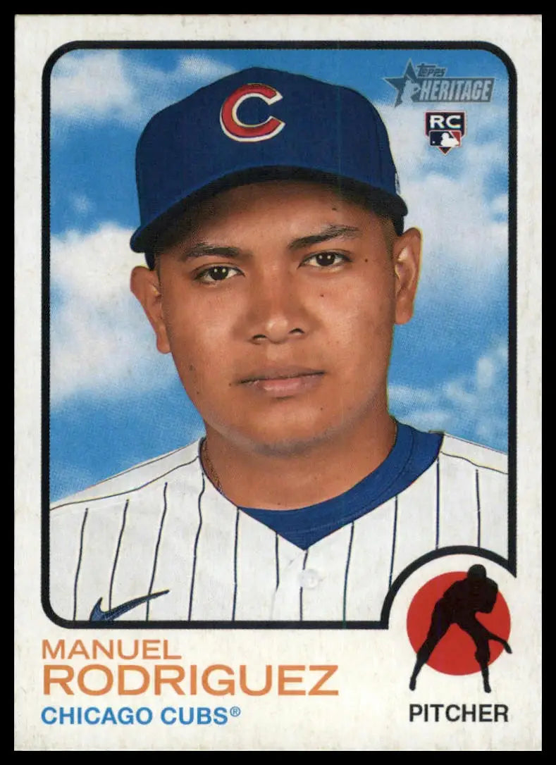 2022 Topps Heritage Manuel Rodriguez RC 291 Chicago Cubs NM - Baseball Card Single