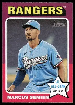 2022 Topps Heritage Marcus Semien #127 Baseball - Baseball Card Single