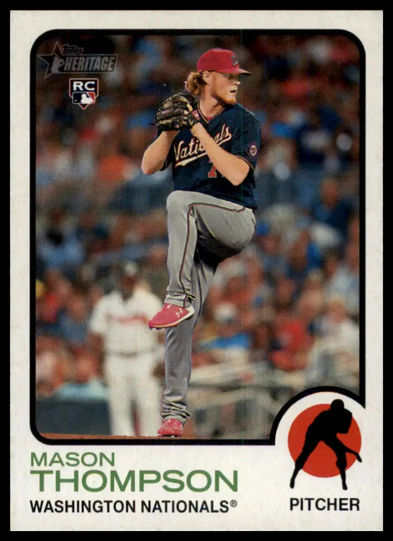 2022 Topps Heritage Mason Thompson RC 113 Washington Nationals NM