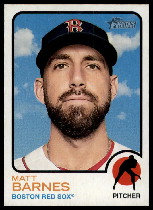 2022 Topps Heritage Matt Barnes 376 Boston Red Sox NM - Baseball Card Single
