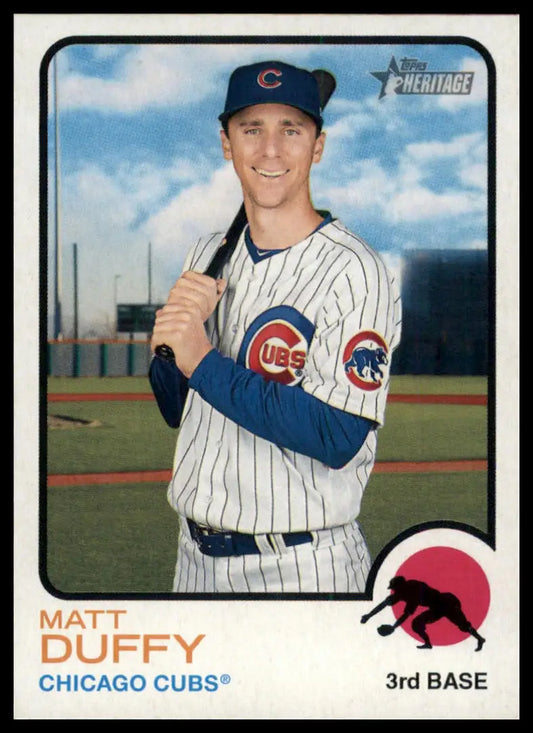 2022 Topps Heritage Matt Duffy 265 Chicago Cubs NM - Baseball Card Single