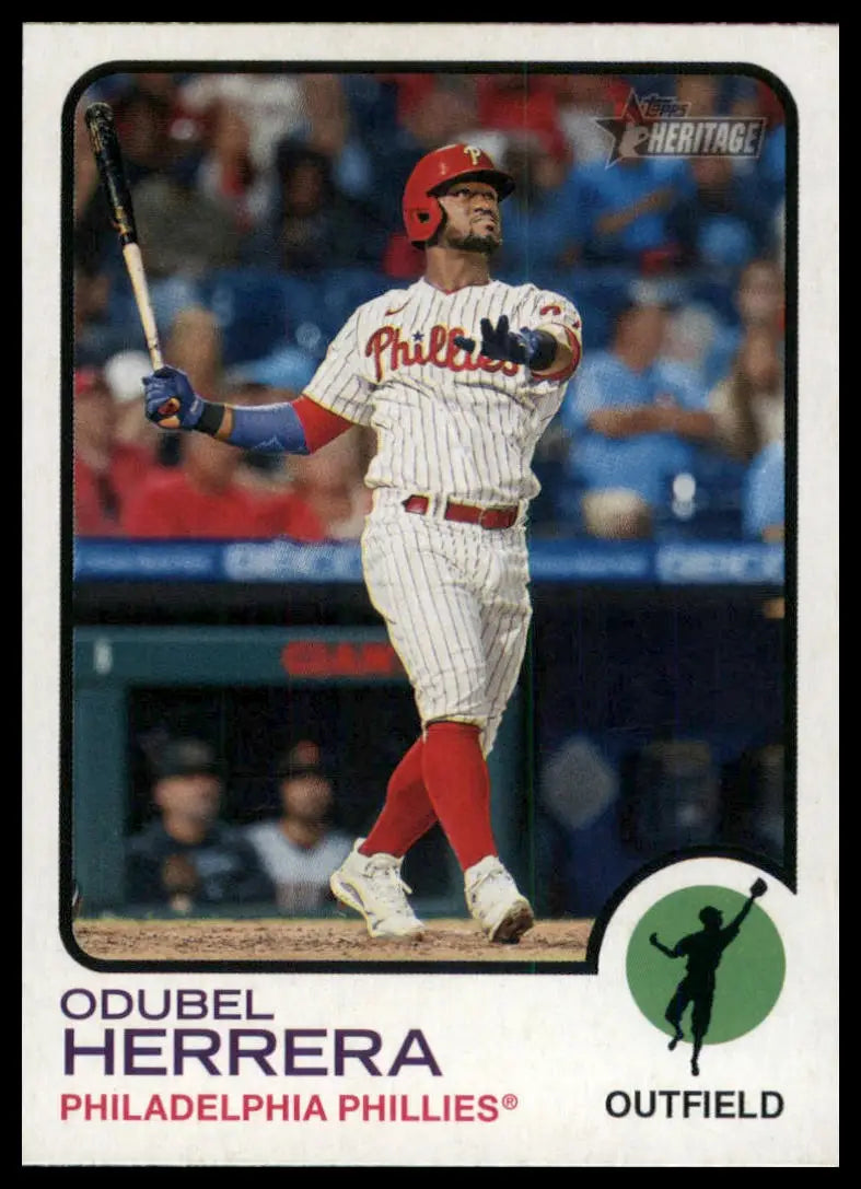 2022 Topps Heritage Odubel Herrera 60 Philadelphia Phillies NM - Baseball Card Single