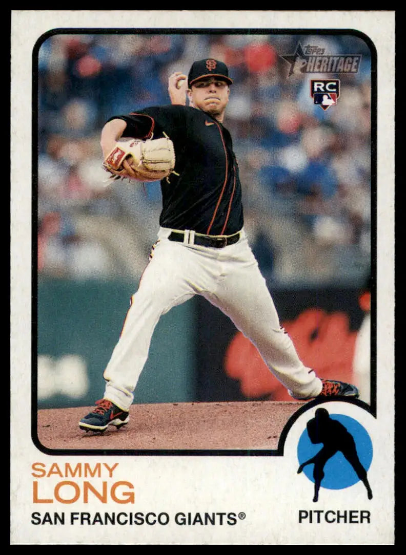 2022 Topps Heritage Sammy Long RC 379 San Francisco Giants NM - Baseball Card Single