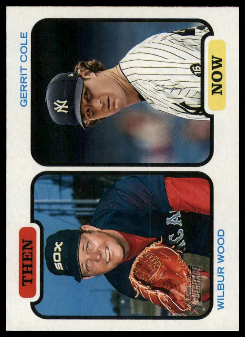 2022 Topps Heritage - Then and Now Wilbur Wood / Gerrit Cole TAN-WC NM - Baseball Card Single