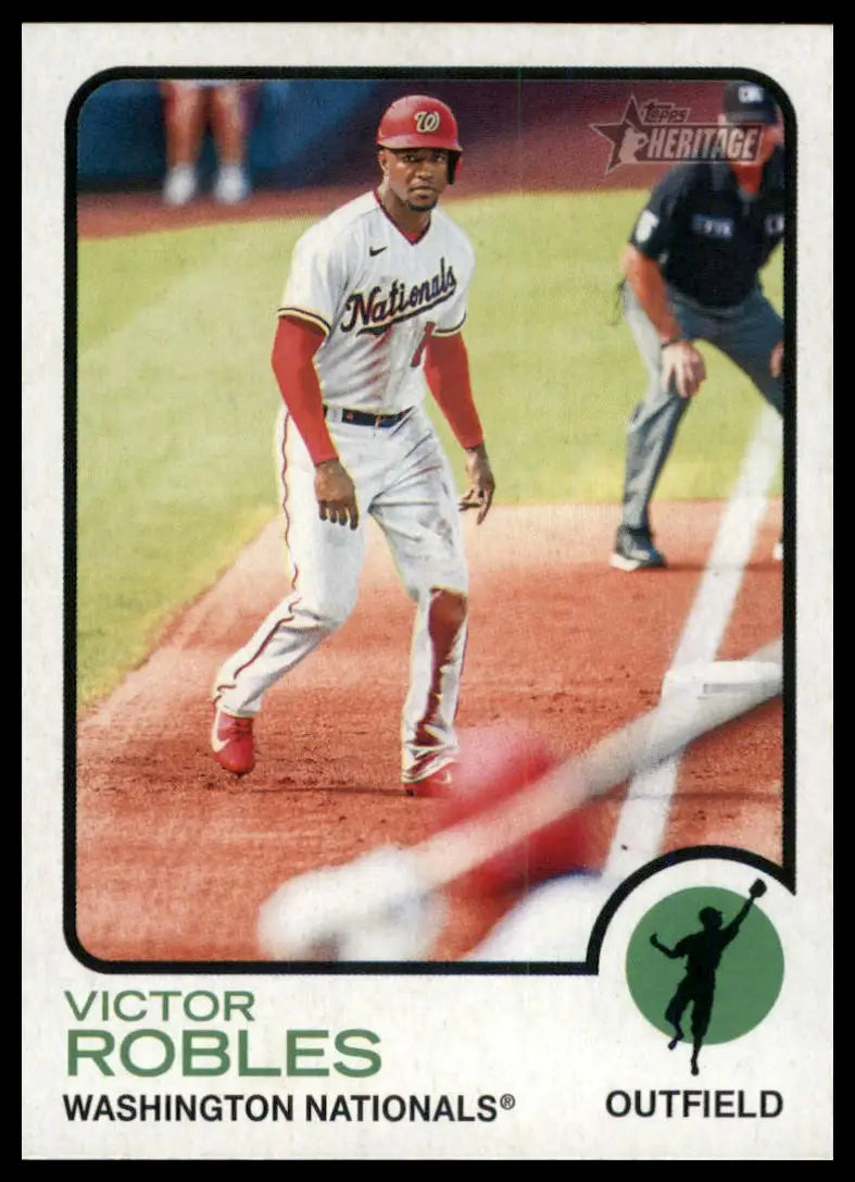 2022 Topps Heritage Victor Robles 229 Washington Nationals NM - Baseball Card Single