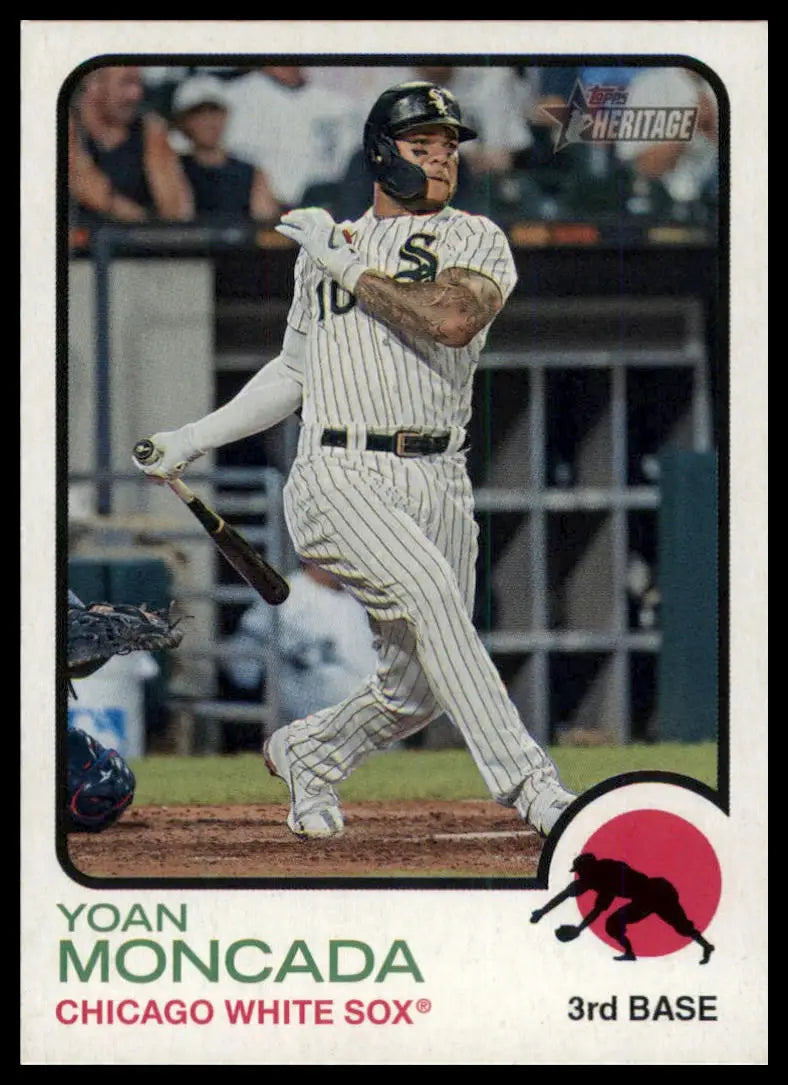 2022 Topps Heritage Yoan Moncada 9 Chicago White Sox NM - Baseball Card Single