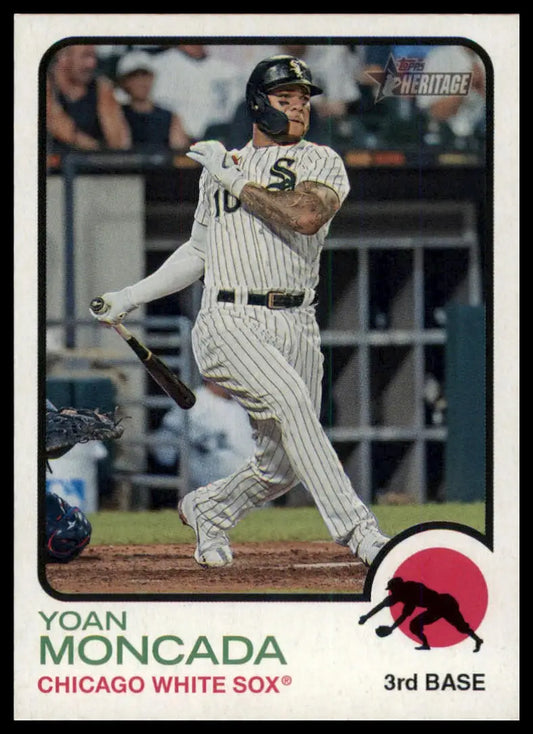 2022 Topps Heritage Yoan Moncada 9 Chicago White Sox NM - Baseball Card Single