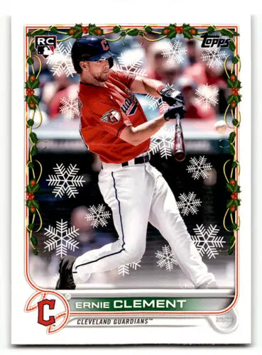 2022 Topps Holiday #HW11 Ernie Clement NM-MT RC Rookie Guardians ID:47427 - Baseball Card Single