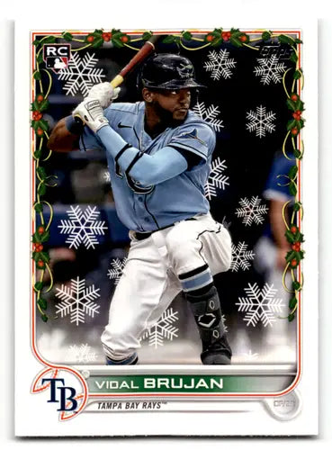 2022 Topps Holiday #HW171 Vidal Brujan NM Near Mint RC Rookie Rays ID:47408 - Baseball Card Single