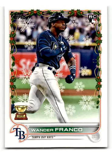 2022 Topps Holiday #HW181 Wander Franco NM-MT RC Rookie Rays ID:62238 - Baseball Card Single