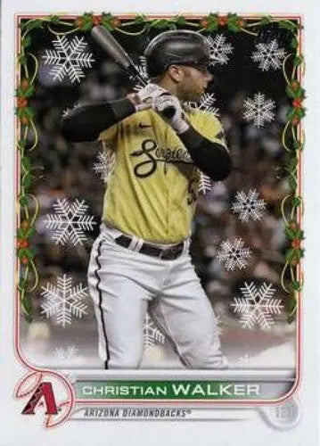 2022 Topps Holiday #HW3 Christian Walker NM-MT Diamondbacks ID:48122 - Baseball Card Single