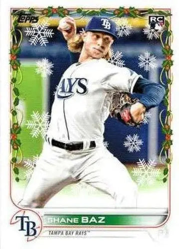 2022 Topps Holiday #HW41 Shane Baz NM-MT RC Rookie Rays ID:48160 - Baseball Card Single